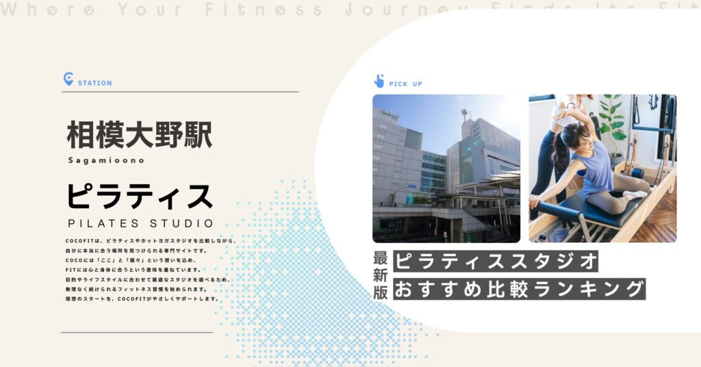 相模大野駅周辺のピラティススタジオ比較